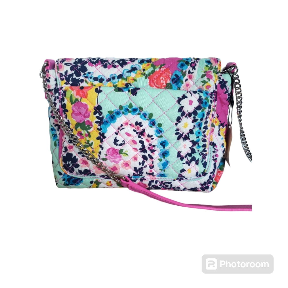 Vera Bradley Carson RFID Mini Crossbody Wildflower Paisley Retired Pattern - Picture 2 of 9